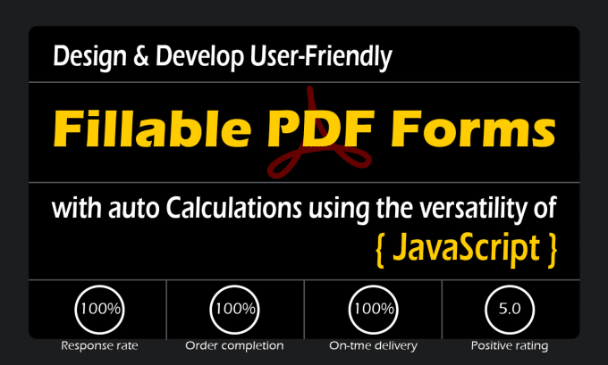 Bestseller - create fillable PDF forms with auto calculations and javascript expertise