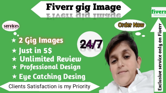 Gig Preview - Design your fiverr gig images