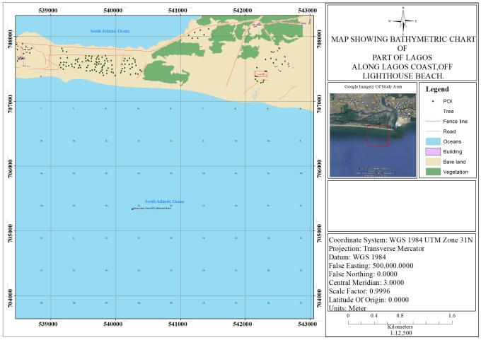 Gig Preview - Do bathymetry charts,3d shaded relief,contours, 3d wireframe