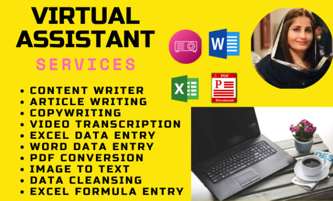 Gig Preview - Be virtual assistant  copywriting, copywriters and content writers on any topic