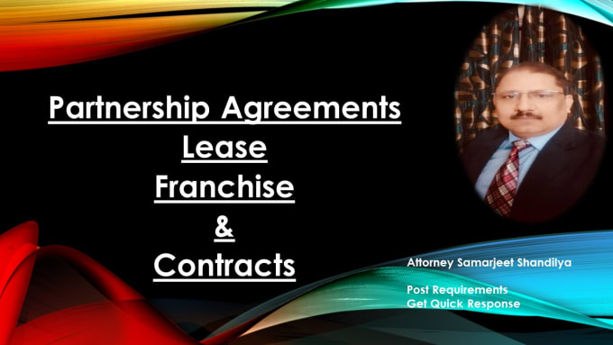 Bestseller - be your corporate lawyer for  contract, partnership and franchise   agreements