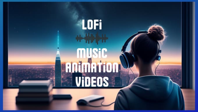 Gig Preview - Create a romantic lofi loop animation video