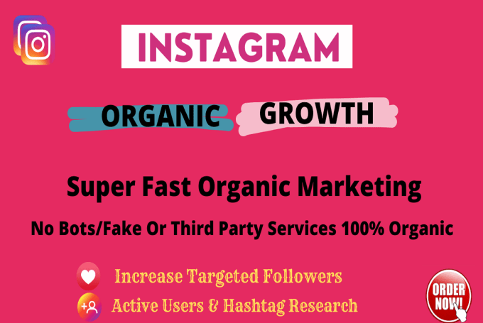 Gig Preview - Do instagram marketing or promotion for fast organic instagram growth