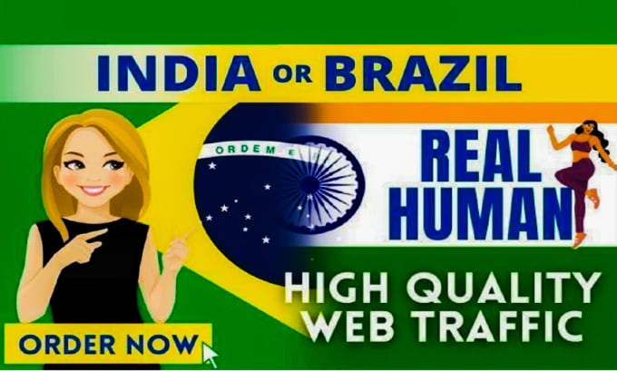 Gig Preview - Increase your india or brazil website traffic