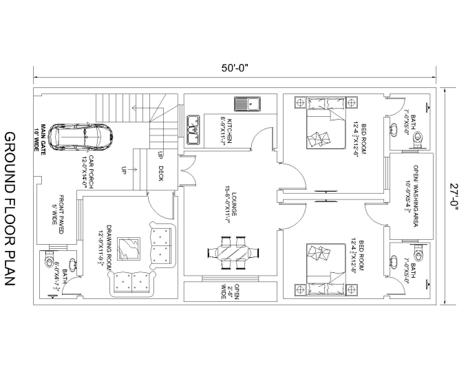 Gig Preview - Draw 2d floor plan, house plan, elevations in autocad