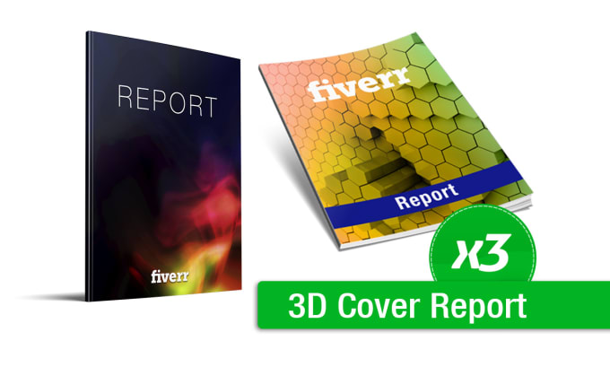 Gig Preview - Create the 3d mockups of your report or magazine