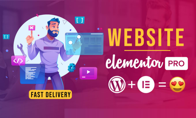 Gig Preview - Design or  redesign wordpress website and landing page using elementor pro