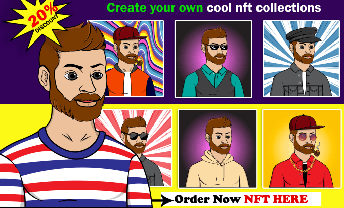 Gig Preview - Create layers ,traits and accessories for your nft character