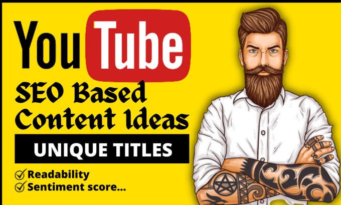 Gig Preview - Research SEO based content ideas for youtube video