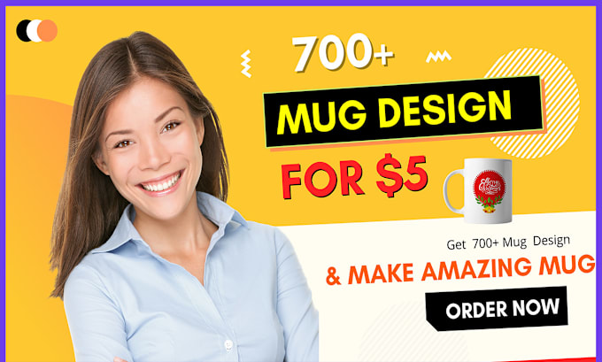 Gig Preview - Create awesome coffee mug design for your pod