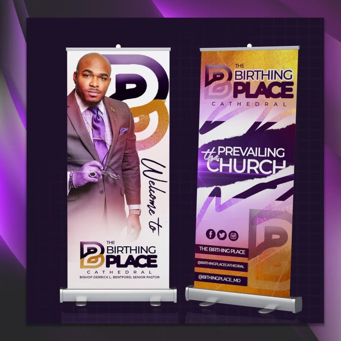 Bestseller - design retractable banner, fitness banner,  church banner