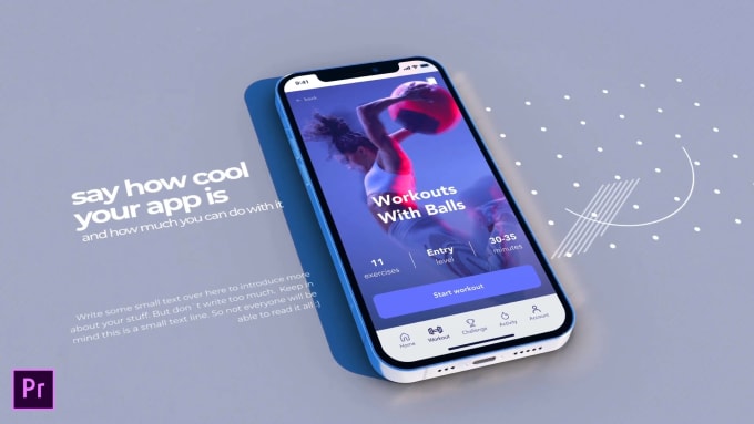 Gig Preview - Stylish mobile app promo