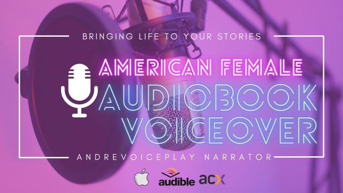 Gig Preview - Be your american female audiobook voiceover narrator for acx