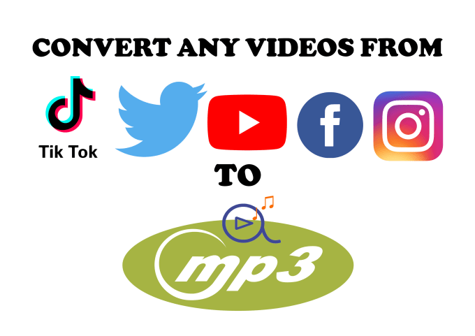 Gig Preview - Convert any videos from social media to mp3 file