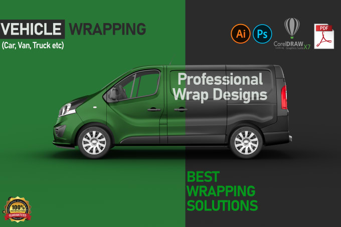 Gig Preview - Make professional vehicle wrap design of any car, van, truck