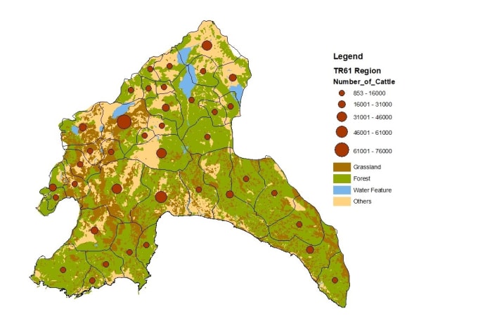 Gig Preview - Create gis maps and spatial analysis with data