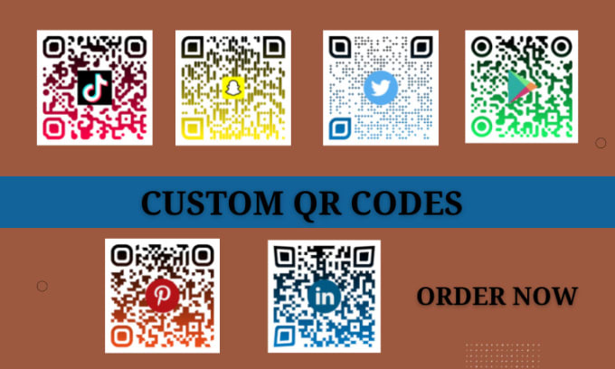 Gig Preview - Design unique, professional, custom  qr code, qr code generator with logo