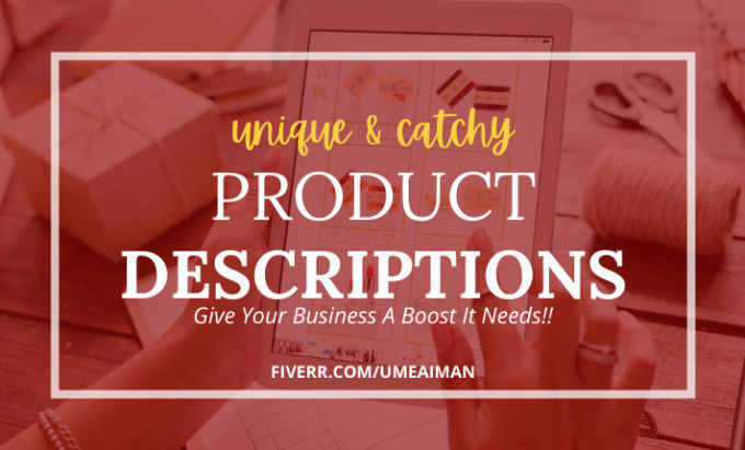 Gig Preview - Write clever and compelling product descriptions that sell