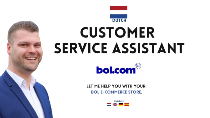 Gig Preview - Be your best dutch bol customer service support assistant