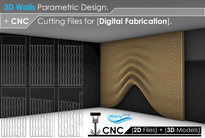 Gig Preview - Design parametric 3d walls for digital fabrication