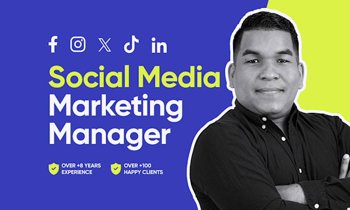 Gig Preview - Be your social media marketing manager and content creator