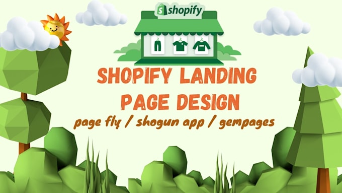 Gig Preview - Build shopify landing page with pagefly, gempage or zipfly page builder