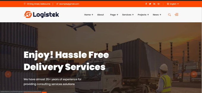 Gig Preview - Create trucking, logistics dispatch, freight website with live tracking system