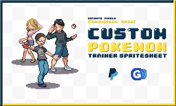 Gig Preview - Create a pokemon trainer sprite sheet