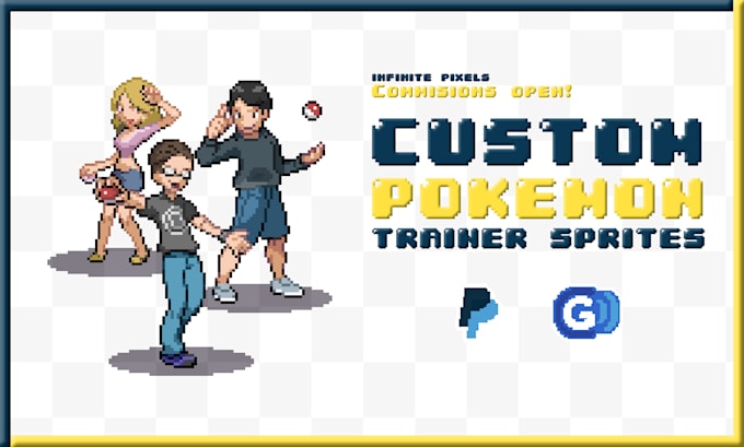 Gig Preview - Create a pokemon trainer sprite