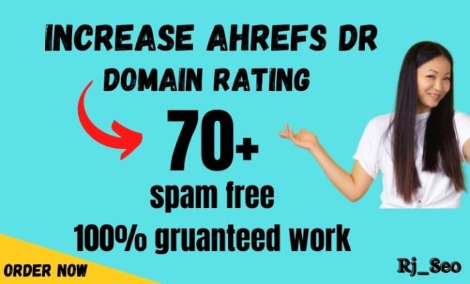 Gig Preview - Increase domain rating dr, ahrefs dr, domain rating dr 70,