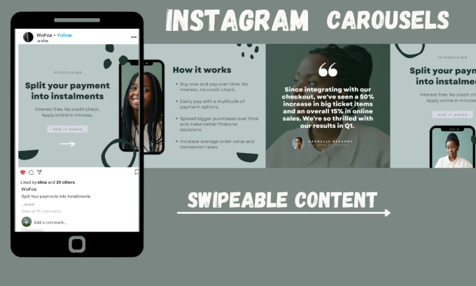 Gig Preview - Design unique instagram carousel or slider post