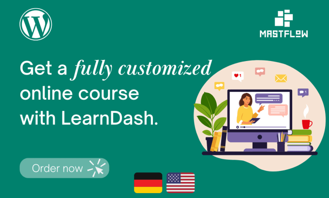 Gig Preview - Setup a fully customizable online course with learndash