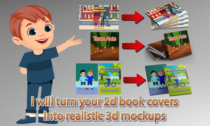 Gig Preview - Make 3d mockup of your book or ebook cover