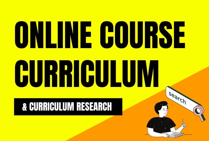 Bestseller - do curriculum research and design online course curriculum