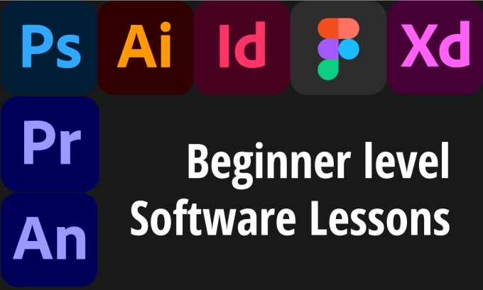 Gig Preview - Teach you the basics on photoshop, illustrator, indesign, figma and more