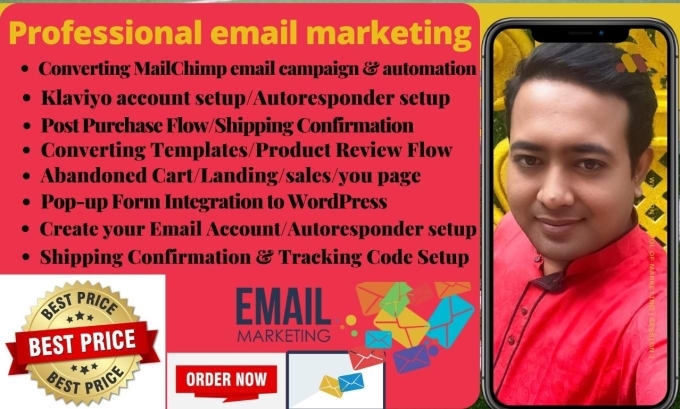 Gig Preview - Create email marketing,bulk email,setup,data entry,sales funnel and emails