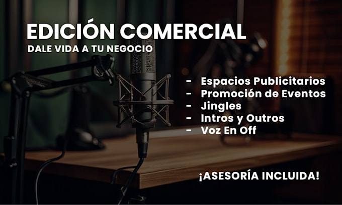 Gig Preview - Crear y editar tu anuncio comercial