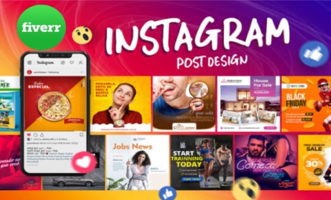 Gig Preview - Create professional and aesthetic instagram posts