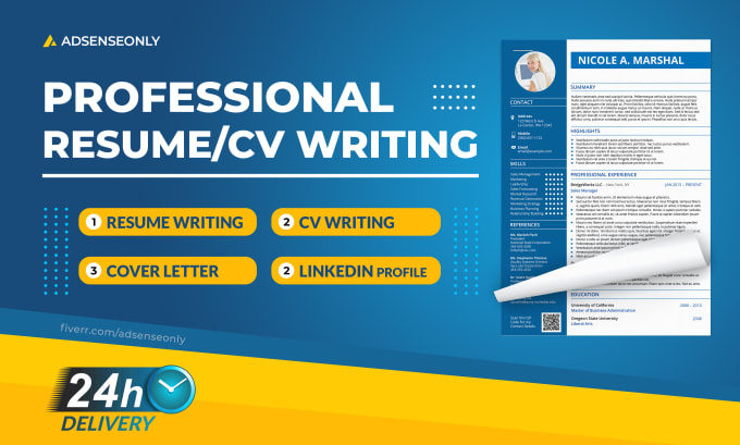 Gig Preview - Provide professional ats optimized resume writing and cover letter service