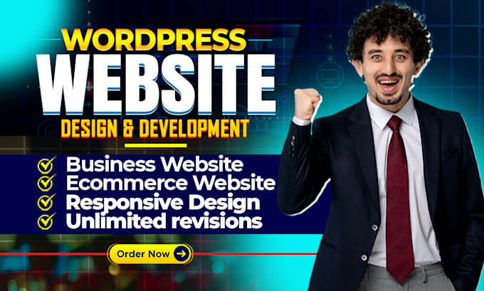 Gig Preview - Design wordpress website, wordpress ecommerce, redesign wordpress website