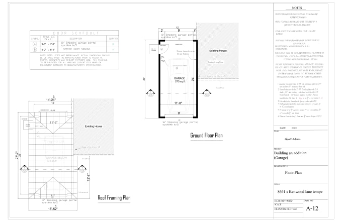 Gig Preview - Make shed, greenhouse, and adu plans for building permit