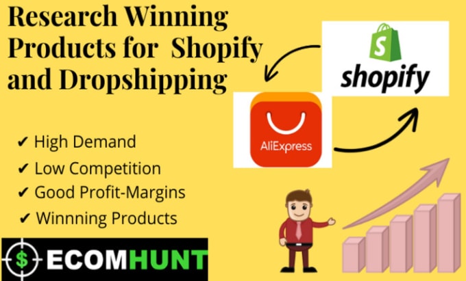 Gig Preview - Research shopify winning product for dropshipping