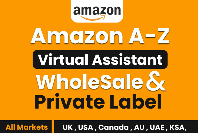 Gig Preview - Be your amazon virtual assistant for fba fbm wholesale or pl