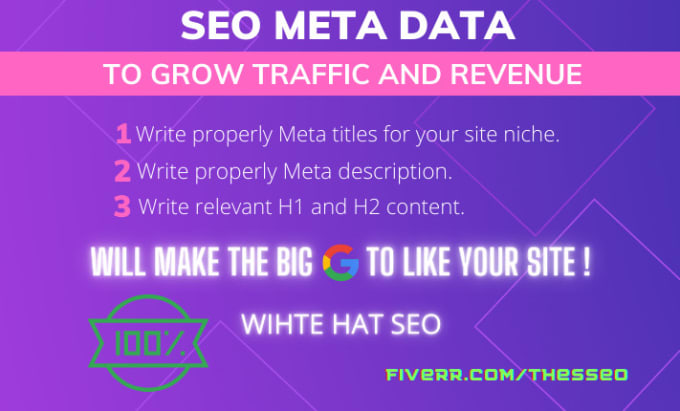 Bestseller - research and write SEO meta data for your site