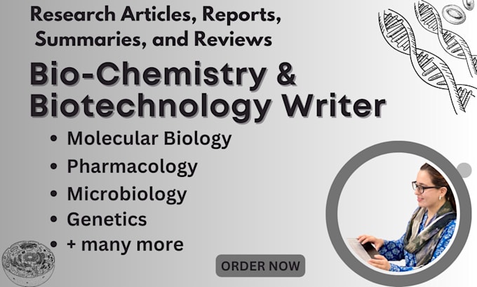 Gig Preview - Write biochemistry, biotechnology and microbiology articles