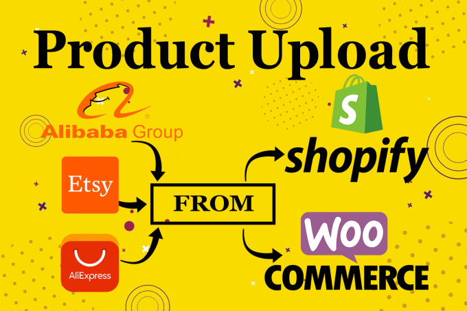 Gig Preview - Upload products to your shopify or woocommerce store