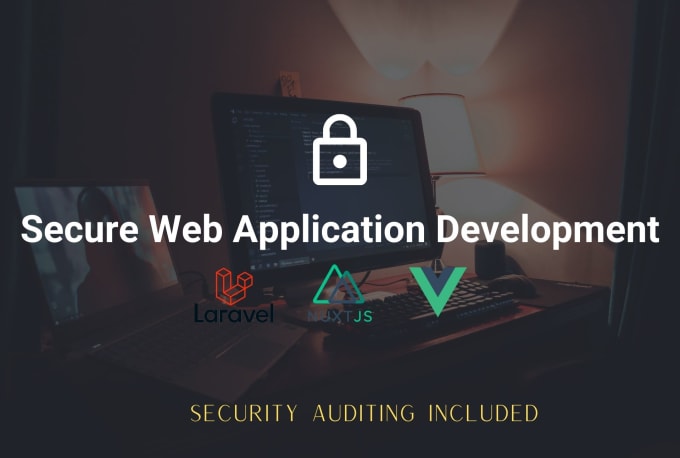 Gig Preview - Build a secure web application with laravel and nuxtjs