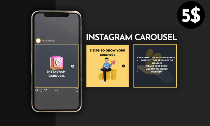 Gig Preview - Design attractive instagram carousel posts