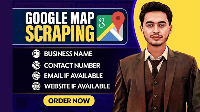 Gig Preview - Do google map scraping for business leads with emails