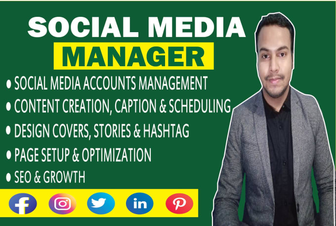 Gig Preview - Be your professional social media marketing manager and content creator